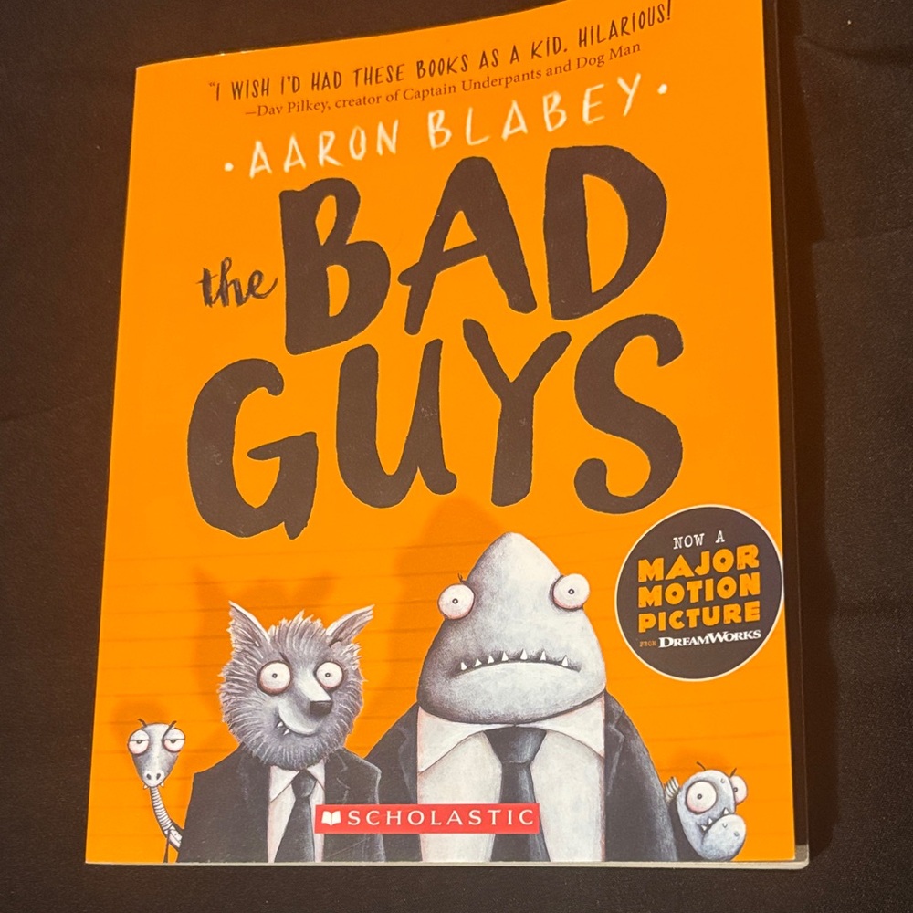 The Bad Guys Book - Vibrant Orange and Black